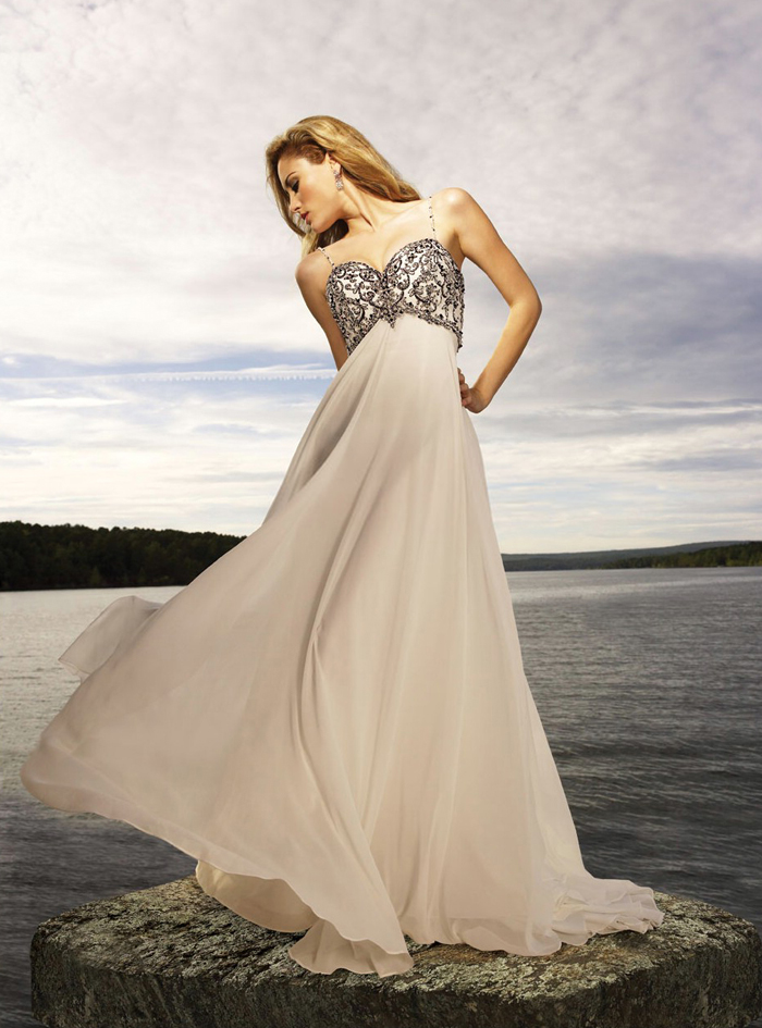 Orifashion HandmadeFairy Silk Chiffon Wedding Dress AL076